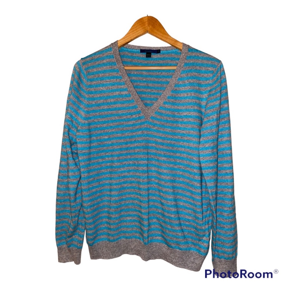 Boden Striped Sweater V-Neck 18 Pkus